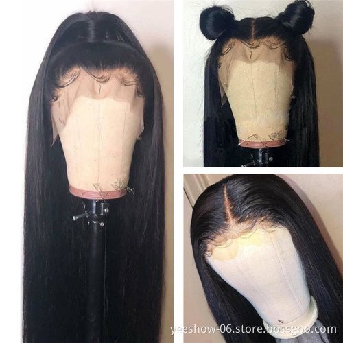 Wholesale straight wave13X4 13X6 HD Swiss Lace Frontal Wig Raw Virgin Cuticle Aligned Wig Brazilian Human Hair Lace Front Wig